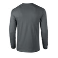 Charcoal - Back - Gildan Unisex Adult Ultra Cotton Long-Sleeved T-Shirt