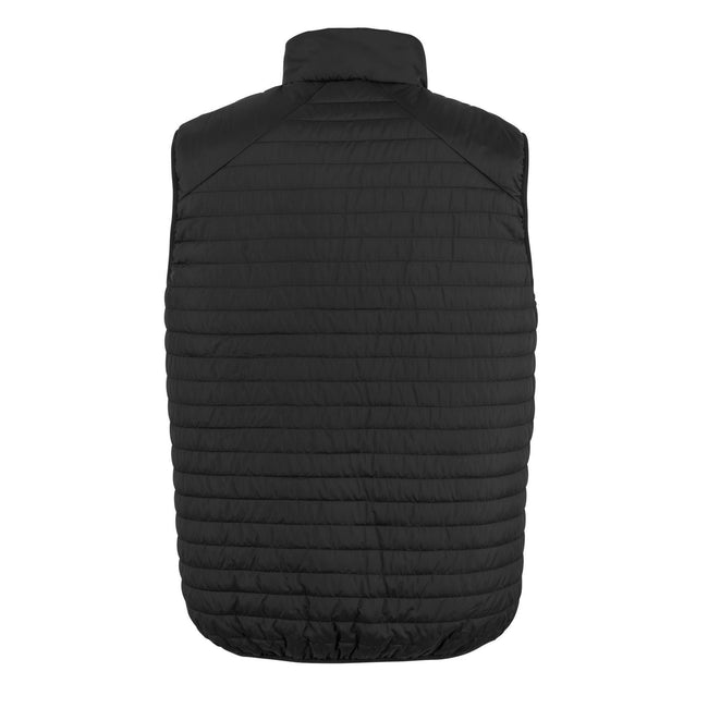 Black-Orange - Back - Result Unisex Adult Thermoquilt Gilet
