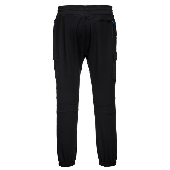 Black - Back - Portwest Unisex Adult KX3 Flexible Slim Work Trousers