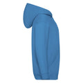 Azure Blue - Side - Fruit Of The Loom Childrens-Kids Classic Full Zip Hoodie