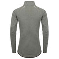 Grey Marl - Back - Tombo Womens-Ladies Performance Quarter Zip Long-Sleeved Top