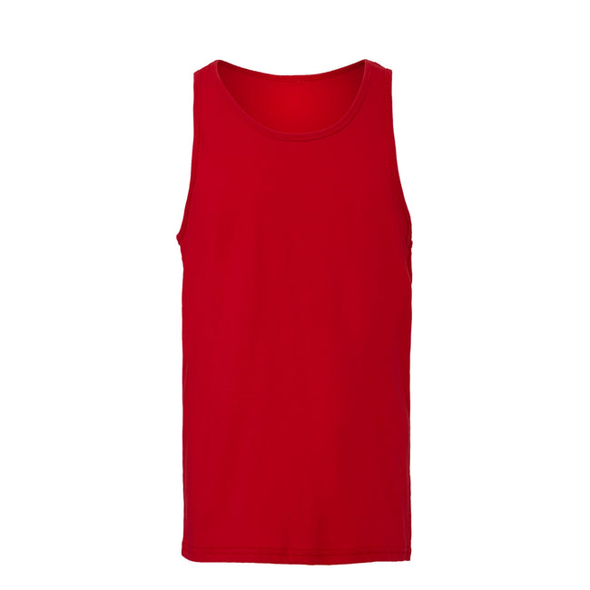 Red - Front - Bella + Canvas Unisex Adult Jersey Tank Top