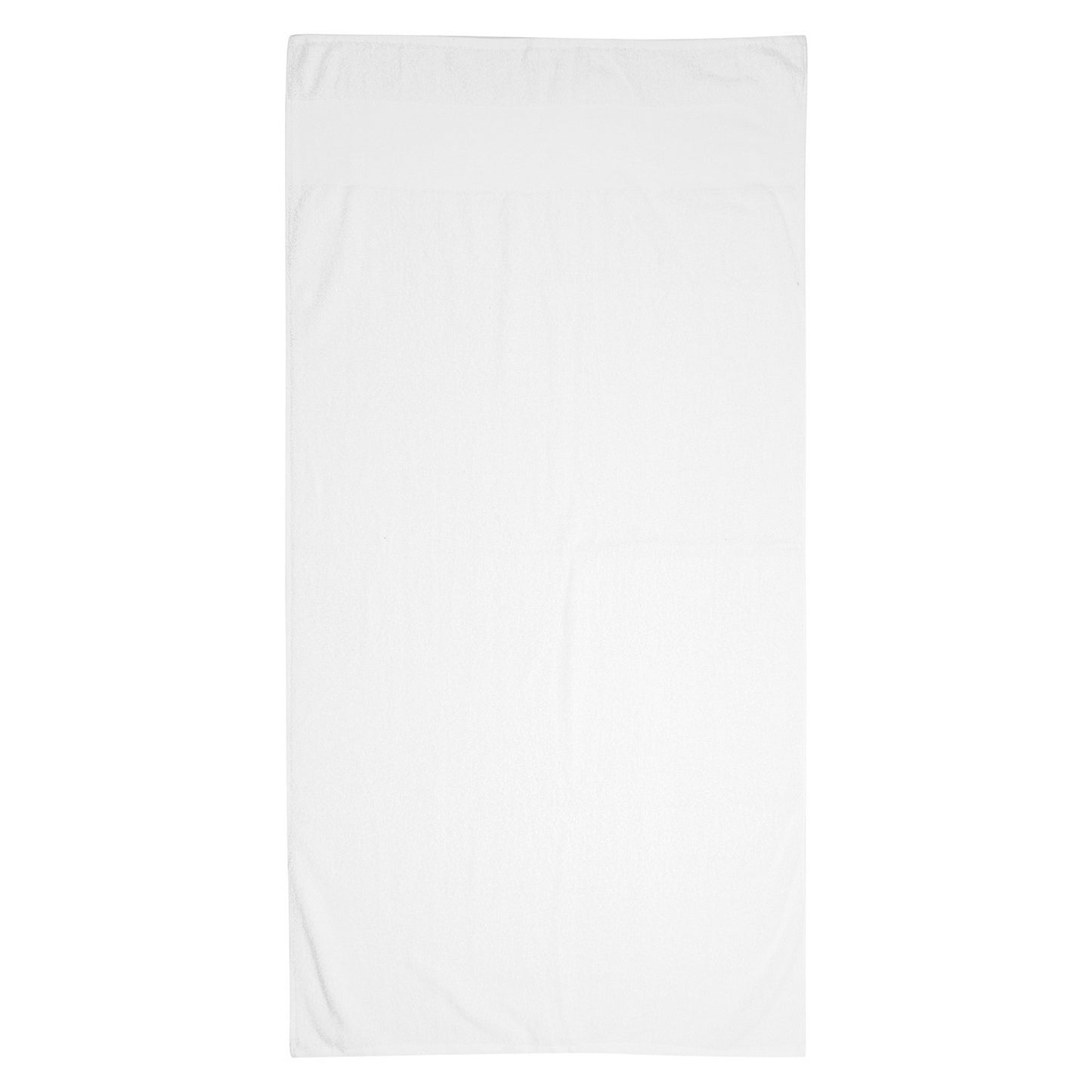 White - Front - Towel City Bordered Printable Bath Towel
