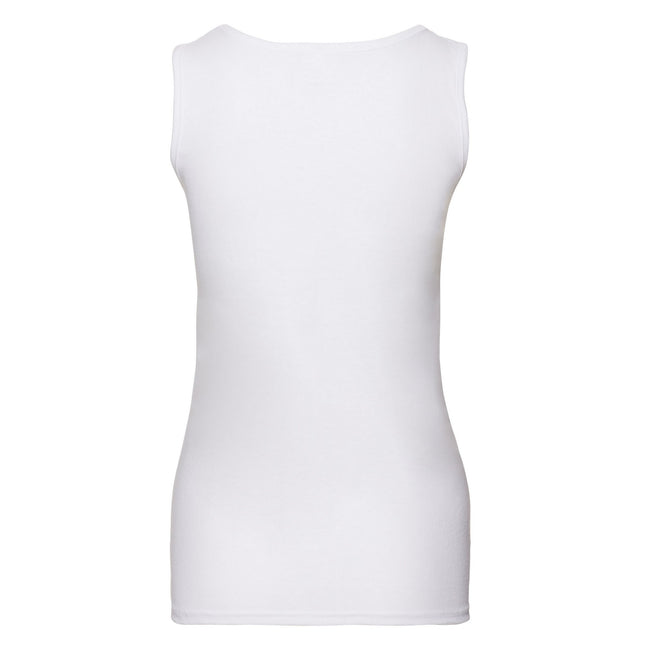 White - Back - Fruit of the Loom Womens-Ladies Valueweight Lady Fit Vest Top