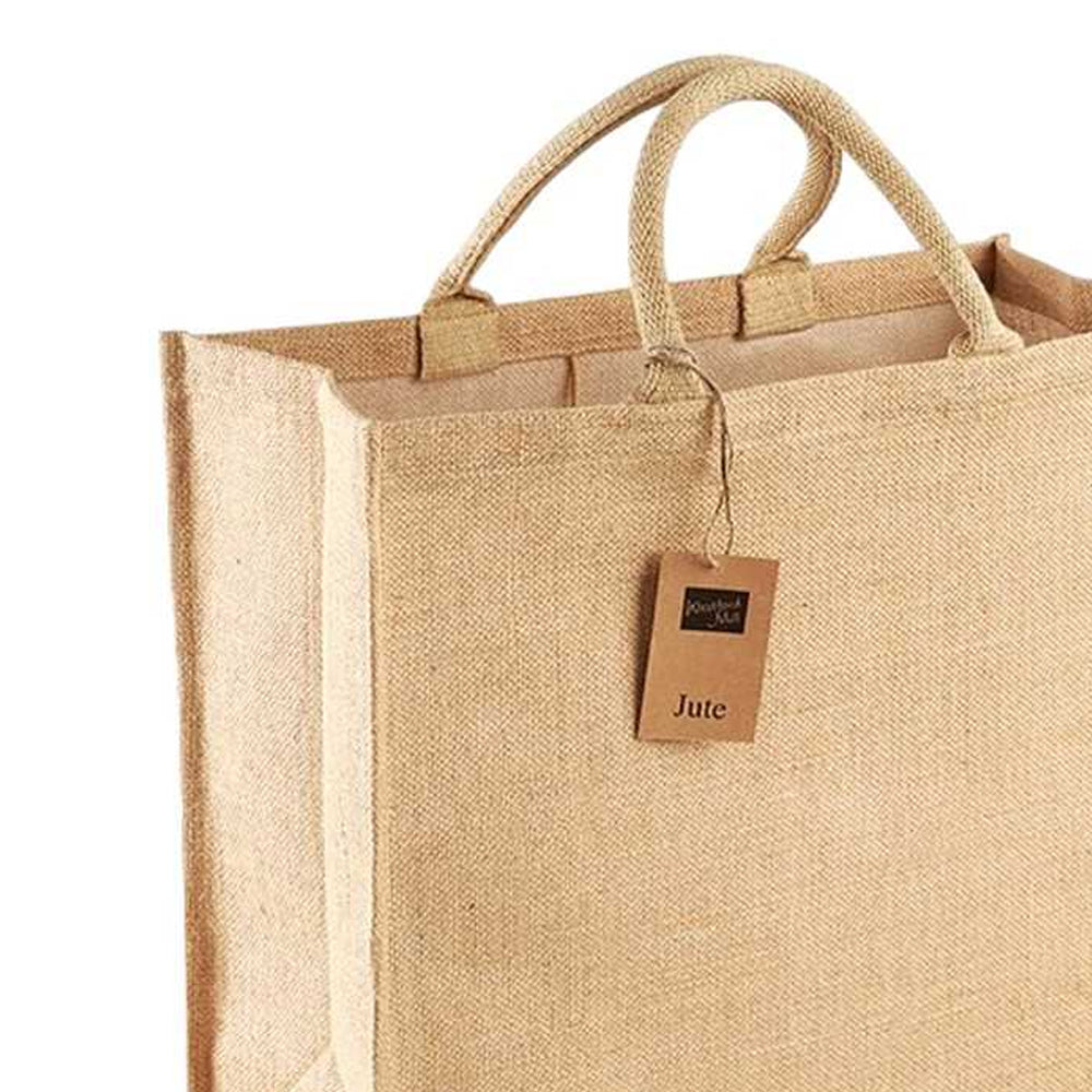 Natural - Back - Westford Mill Jumbo Jute Shopper Bag
