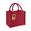 Red - Back - Westford Mill Mini Jute Gift Bag