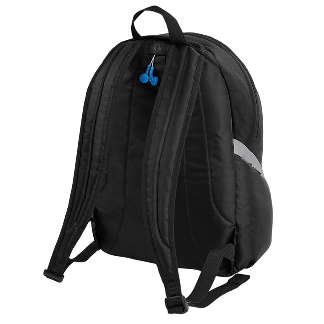 Black-Grey - Back - Quadra Pro Team Backpack