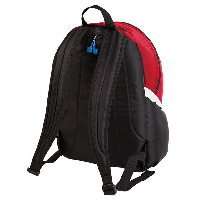 Classic Red-Black-White - Back - Quadra Pro Team Backpack