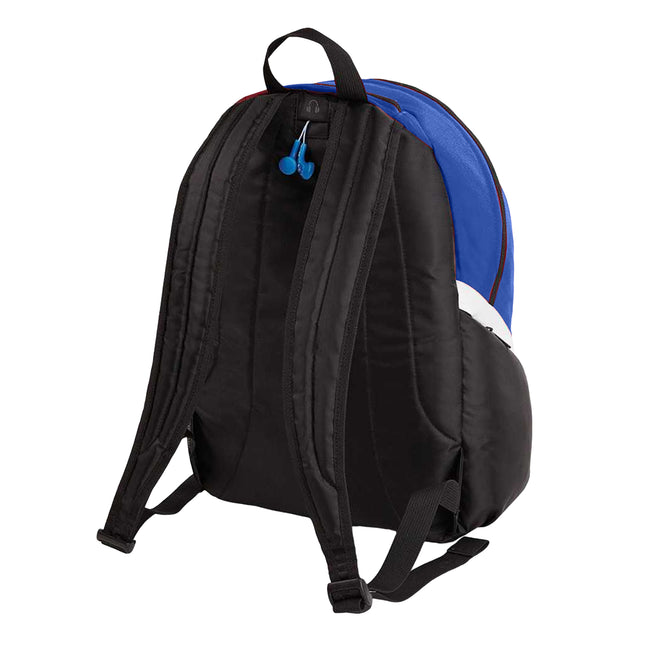 Bright Royal Blue-Black-White - Back - Quadra Pro Team Backpack