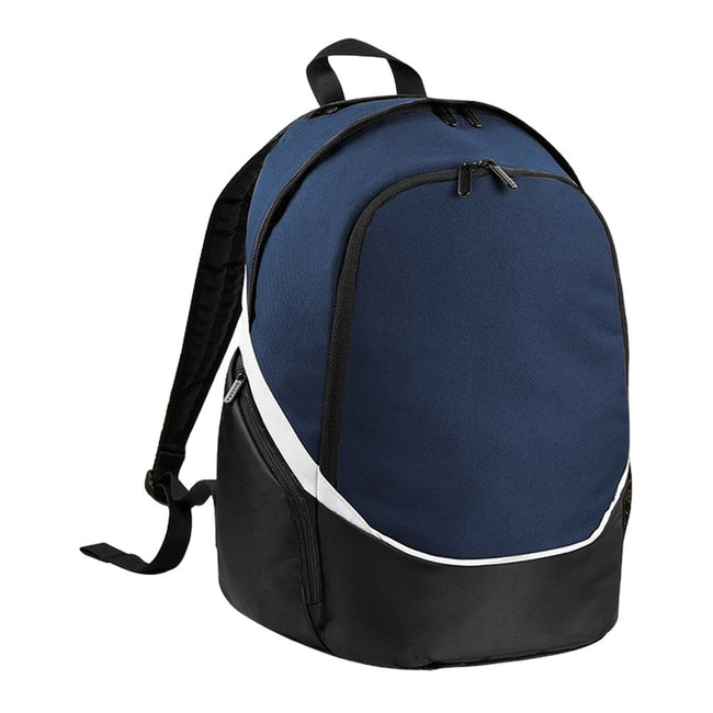 French Navy-Black-White - Front - Quadra Pro Team Backpack
