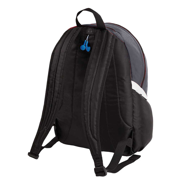 Graphite-Black-White - Back - Quadra Pro Team Backpack