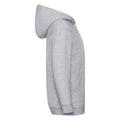 Heather Grey - Side - Fruit of the Loom Childrens-Kids Heather Classic Hoodie