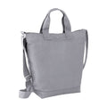 Light Grey - Front - Bagbase Canvas Shopper Bag