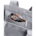 Light Grey - Back - Bagbase Canvas Shopper Bag