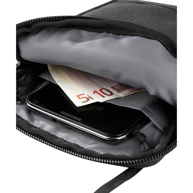 Black - Back - Bagbase Travel Wallet