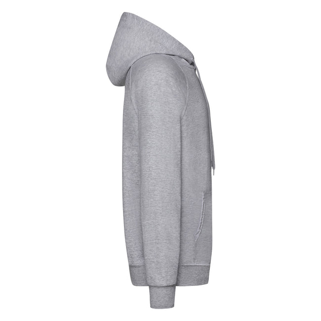 Heather Grey - Side - Fruit of the Loom Unisex Adult Lightweight Hooded Sweatshirt
