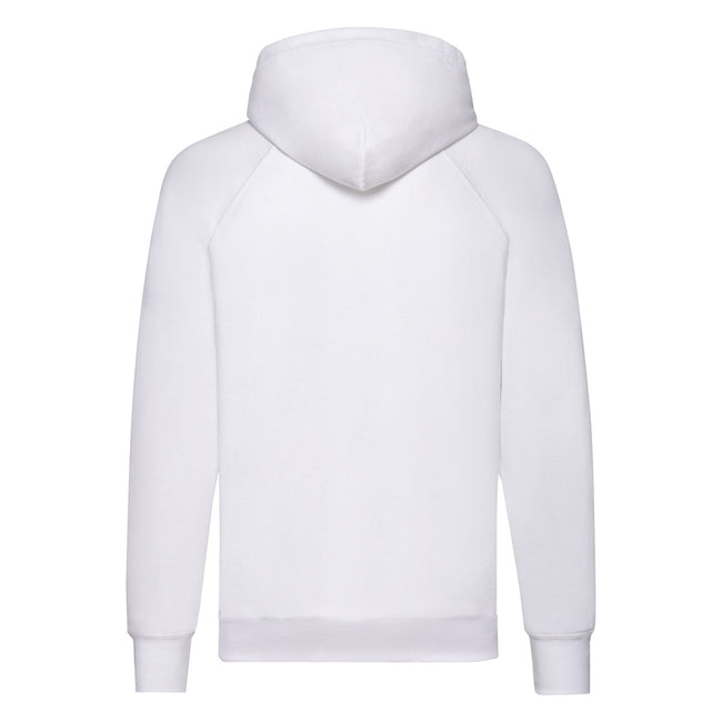 White - Back - Fruit of the Loom Unisex Adult Lightweight Hooded Sweatshirt