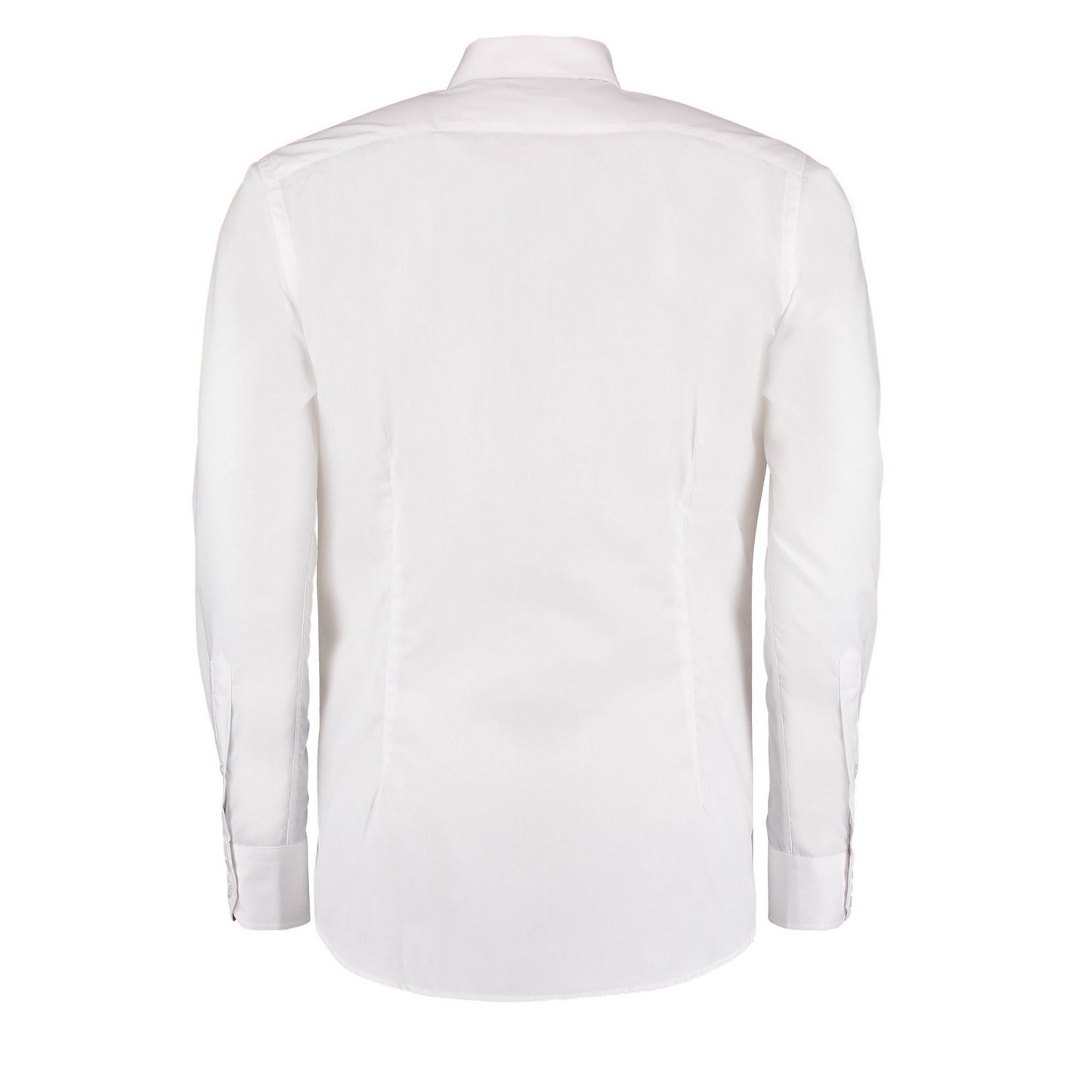 White - Back - Kustom Kit Mens Slim Long-Sleeved Business Shirt