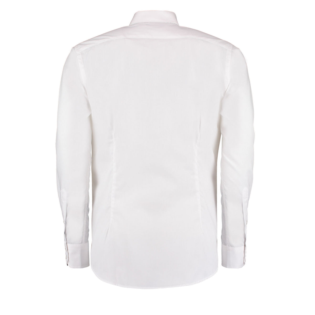 White - Back - Kustom Kit Mens Slim Long-Sleeved Business Shirt