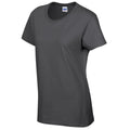 Dark Heather - Side - Gildan Womens-Ladies Heather T-Shirt