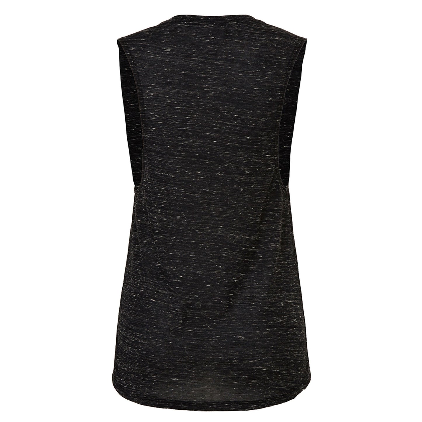Black Marble - Back - Bella + Canvas Womens-Ladies Flowy Muscle Marble Top Scoop Neck T-Shirt