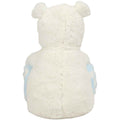 White-Blue - Back - Mumbles Hippo Plush Toy