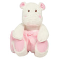 White-Pink - Front - Mumbles Hippo Plush Toy