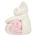 White-Pink - Side - Mumbles Hippo Plush Toy