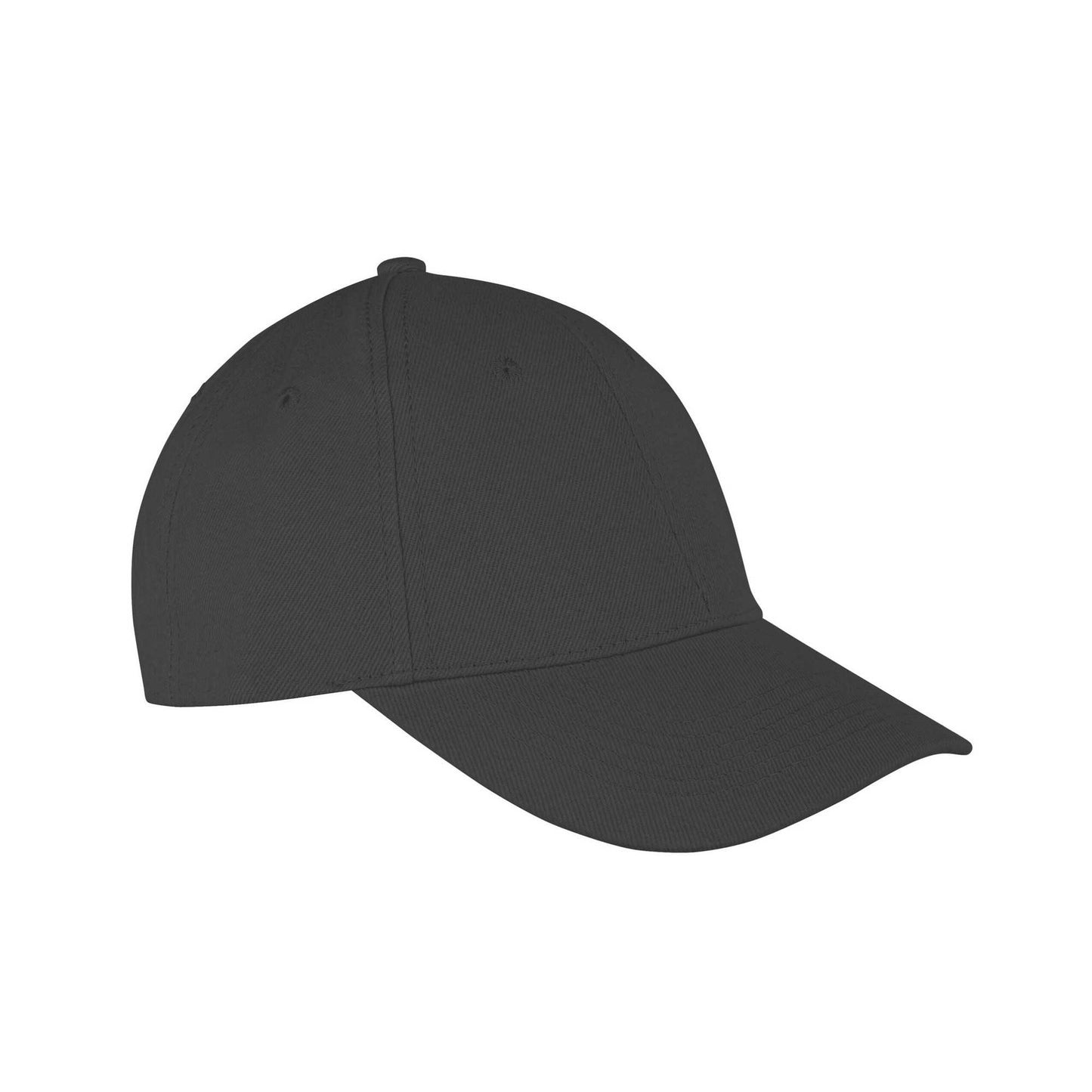 Black - Back - Result Headwear Memphis 6 Panel Brushed Cotton Low Profile Baseball Cap