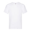 White - Front - Fruit of the Loom Mens Original Heather T-Shirt