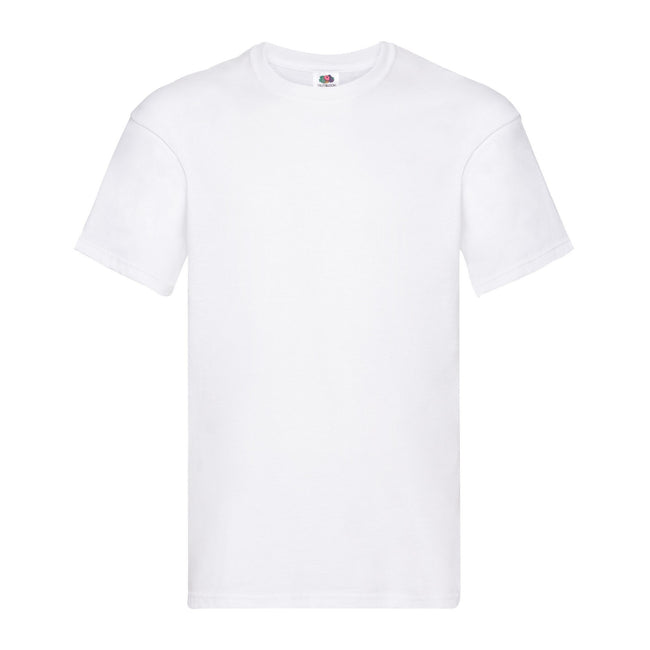 White - Front - Fruit of the Loom Mens Original Heather T-Shirt