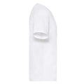 White - Side - Fruit of the Loom Mens Original Heather T-Shirt