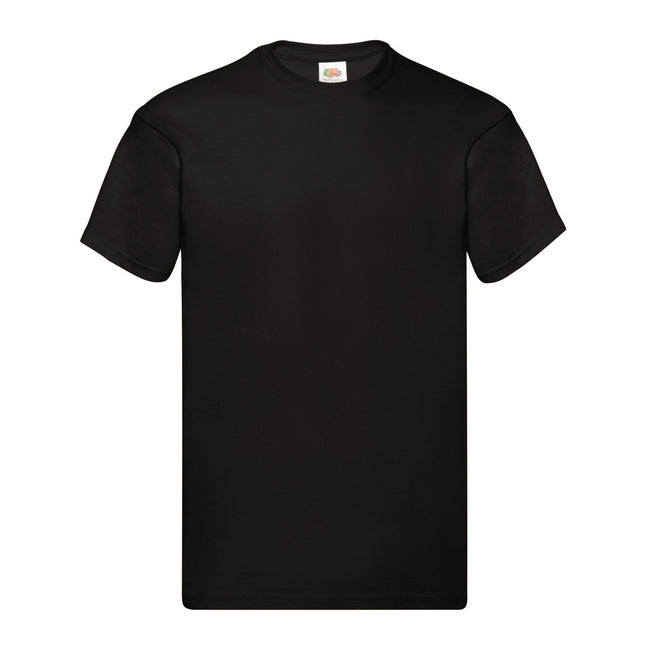 Black - Front - Fruit of the Loom Mens Original Heather T-Shirt