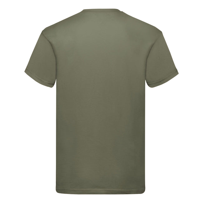 Classic Olive - Back - Fruit of the Loom Mens Original Heather T-Shirt