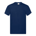 Navy - Front - Fruit of the Loom Mens Original Heather T-Shirt