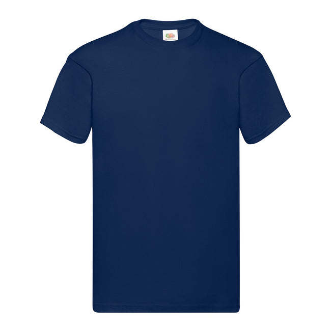 Navy - Front - Fruit of the Loom Mens Original Heather T-Shirt