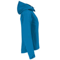 Azure - Side - B&C Womens-Ladies Hooded Soft Shell Jacket