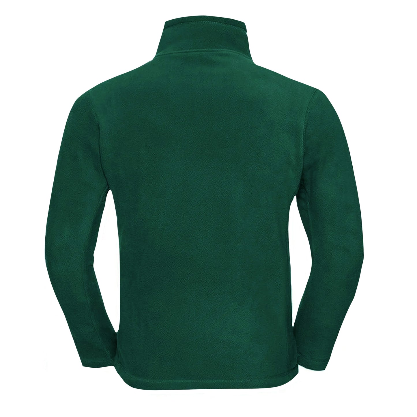 Bottle Green - Back - Russell Mens Quarter Zip Fleece Top