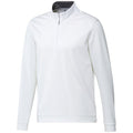 White - Front - Adidas Mens Quarter Zip Sweatshirt