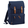 French Navy - Front - Bagbase Vintage Laptop Backpack
