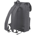 Graphite Grey-Black - Back - Bagbase Vintage Laptop Backpack