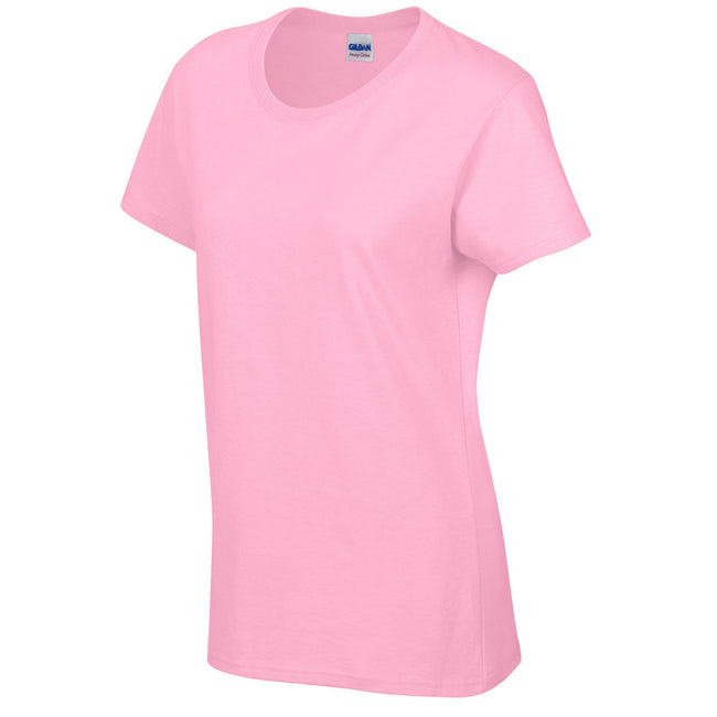 Light Pink - Side - Gildan Womens-Ladies Cotton Heavy T-Shirt
