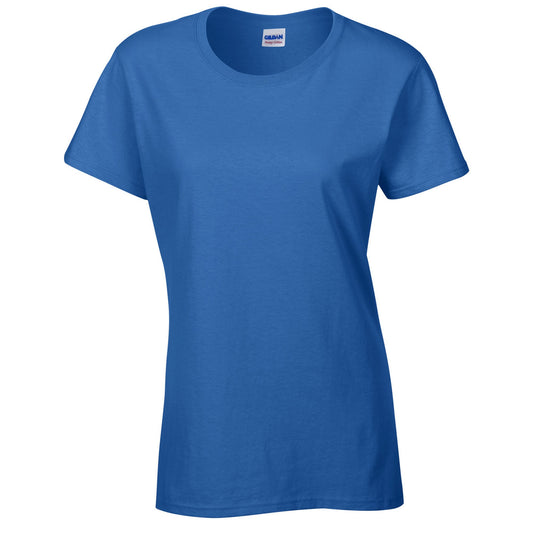 Royal Blue - Front - Gildan Womens-Ladies Cotton Heavy T-Shirt