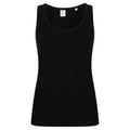 Black - Front - SF Womens-Ladies Feel Good Stretch Tank Top