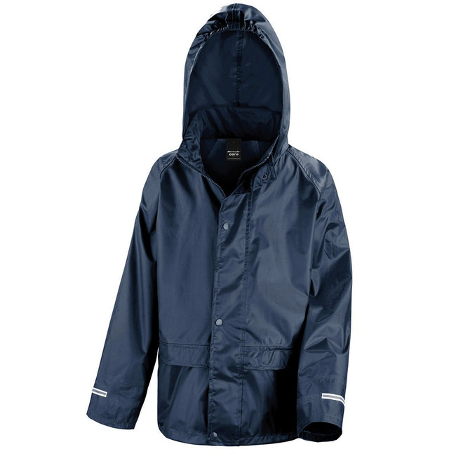 Navy - Front - Result Core Childrens-Kids Core Raincoat