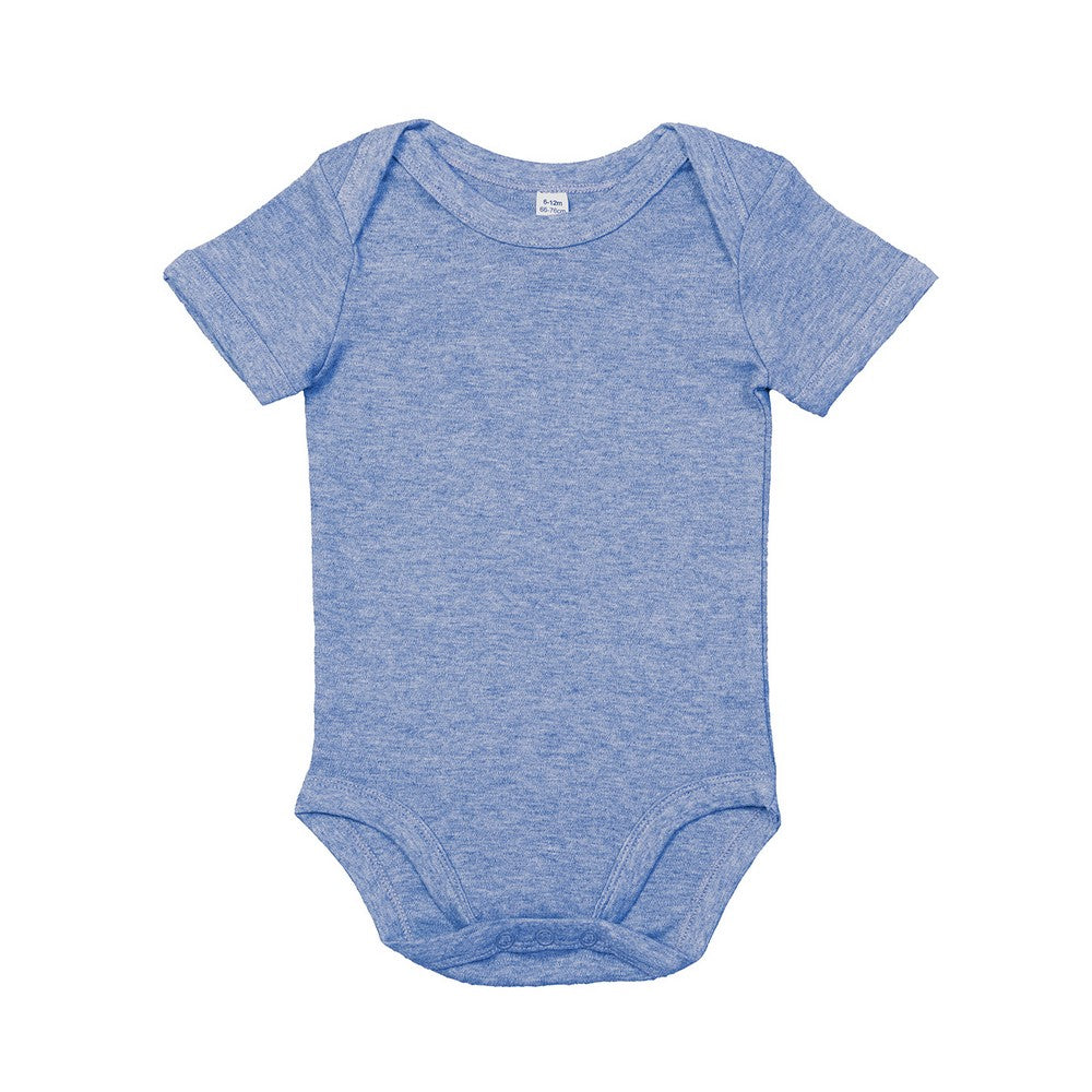 Heather Blue - Front - Babybugz Baby Bodysuit