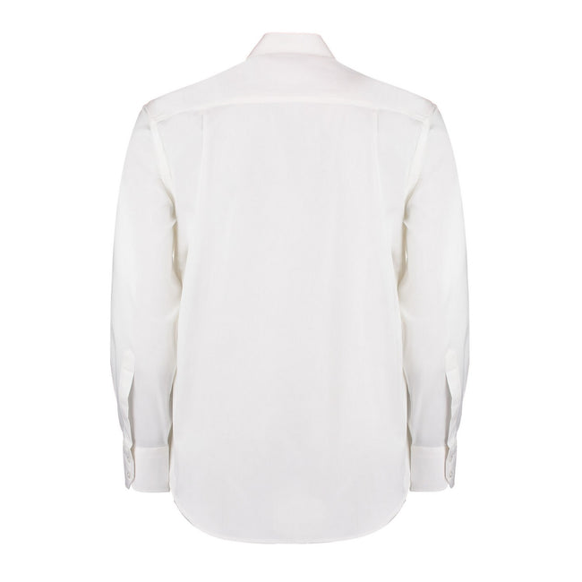 White - Back - Kustom Kit Mens Executive Premium Classic Formal Shirt