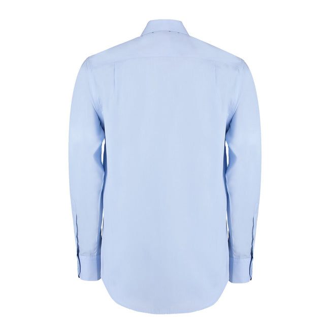 Light Blue - Back - Kustom Kit Mens Corporate Non-Iron Long-Sleeved Formal Shirt