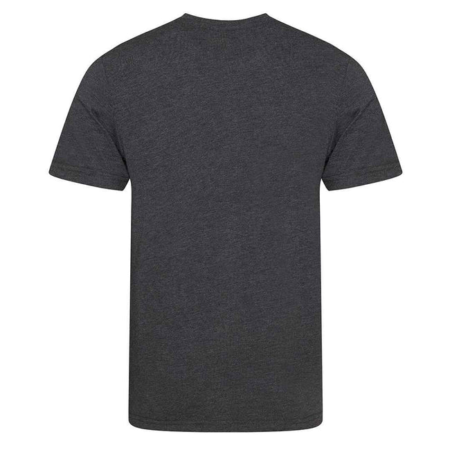 Heather Charcoal - Back - Awdis Mens Triblend T-Shirt