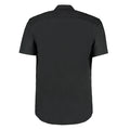Black - Back - Kustom Kit Mens Business Classic Short-Sleeved Shirt